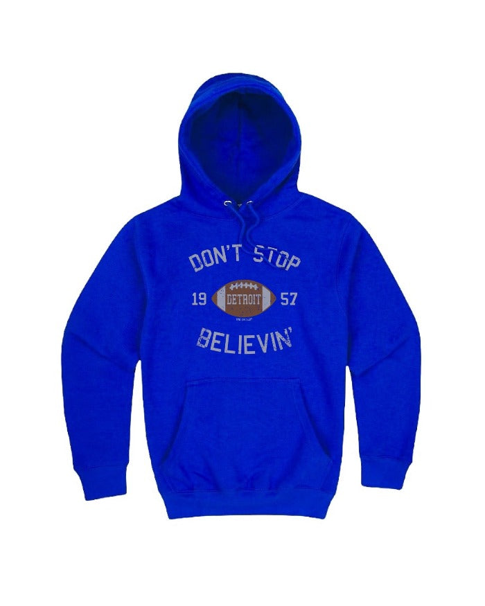 Ink Detroit Don't Stop Believing 1957 Hoodie - Dark Royal Blue