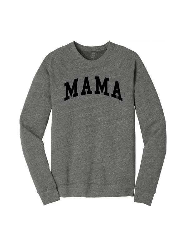 Ink Detroit MAMA  Crewneck Sweatshirt - Heather Grey