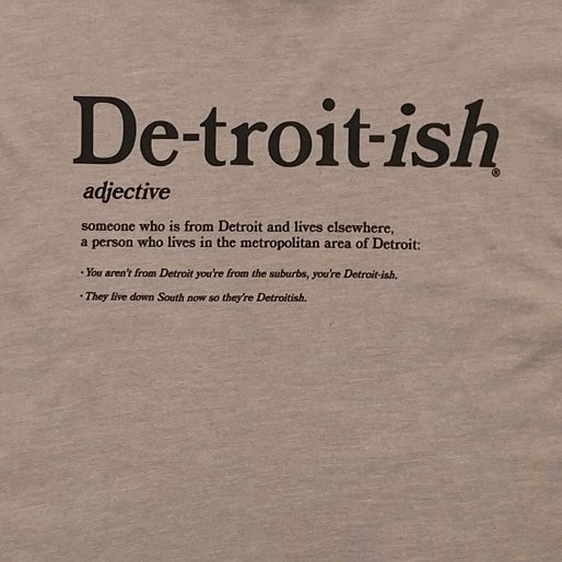 Ink Detroit Detroitish Defined - T-Shirt - Gravel Pink