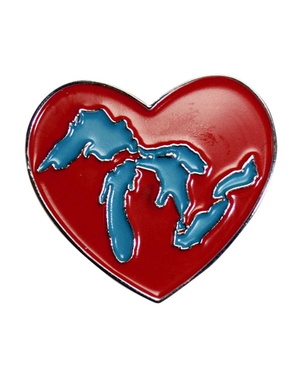 Great Lakes Heart Enamel Pin
