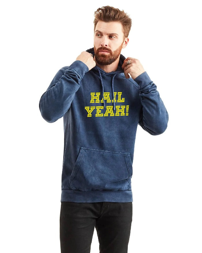 HAIL YEAH HOODIE Maize and Blue