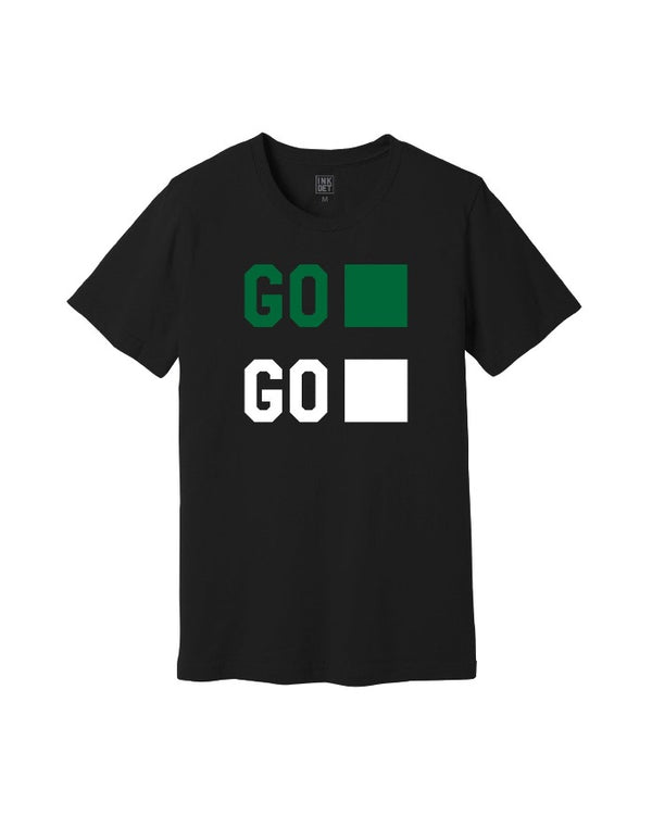 GO GREEN GO WHITE Michigan State Black T-Shirt