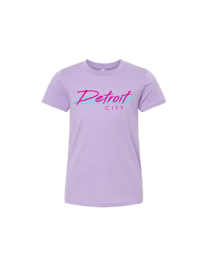 Ink Detroit - Retro 80s 90s Youth T-Shirt - Lavender - Ink Detroit