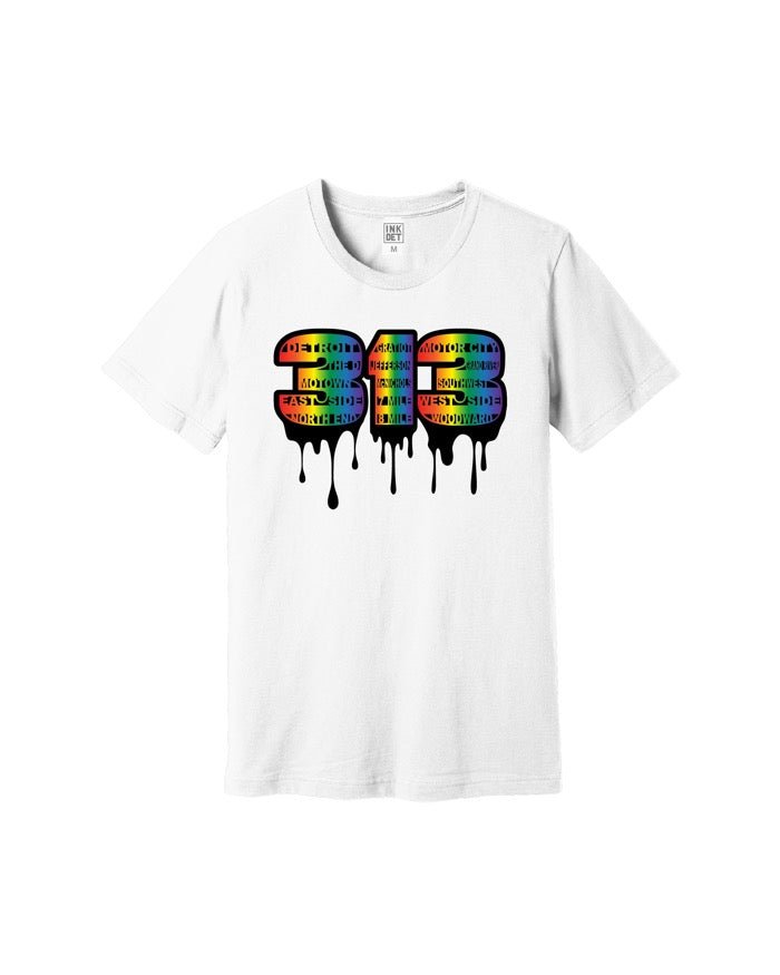 Ink Detroit Limited Edition 313 T-Shirt - White - Ink Detroit