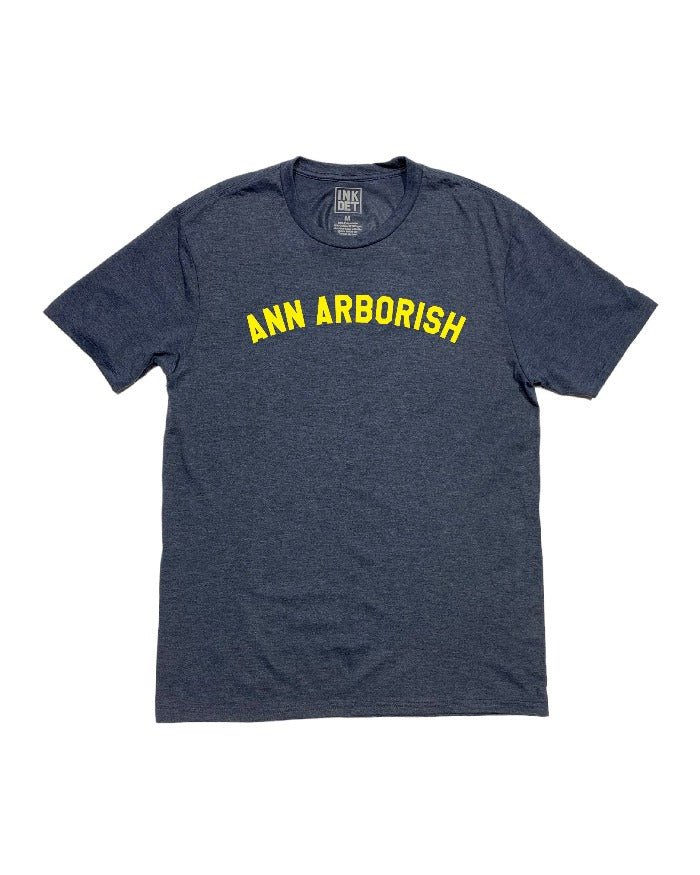 Ink Detroit Ann Arborish Tri Blend T-Shirt - Navy - Ink Detroit