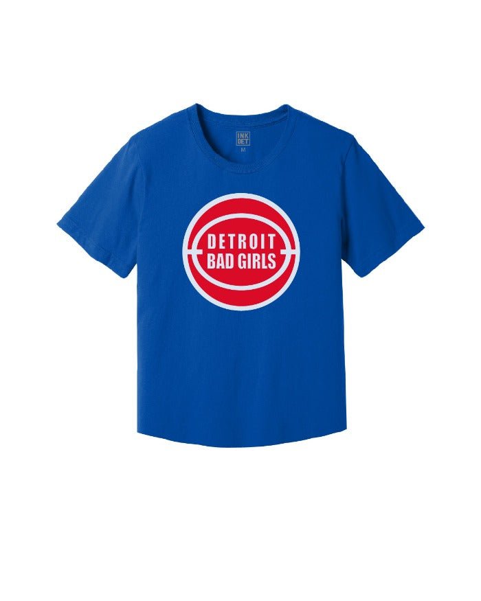 Ink Detroit Bad Girls Kinda Cropped T-Shirt - Royal Blue - Ink Detroit