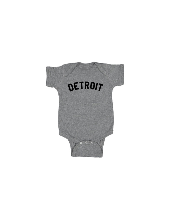 Ink Detroit Baby Onesie - Heather Grey - Ink Detroit