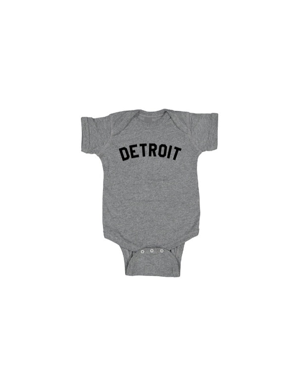 Ink Detroit Baby Onesie - Heather Grey