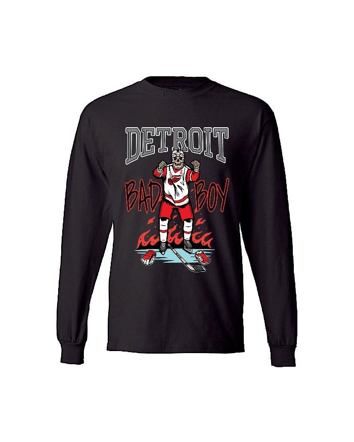 Ink Detroit Bad Boy Long Sleeve T-Shirt - Black - Ink Detroit