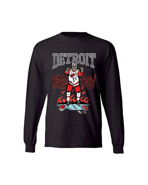 Ink Detroit Bad Boy Long Sleeve T-Shirt - Black