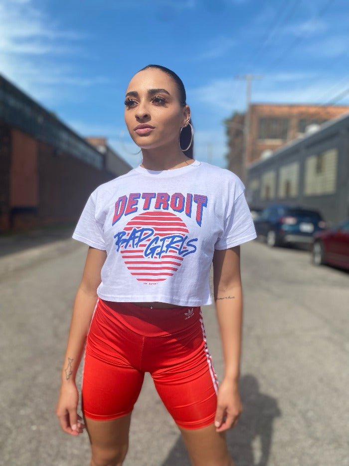 Ink Detroit Bad Girls Crop T-Shirt - White - Ink Detroit