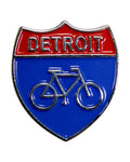Ink Detroit Bike Highway Enamel Pin - Ink Detroit