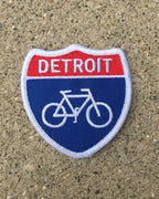 Ink Detroit Bike Highway Embroidered Patch - Ink Detroit
