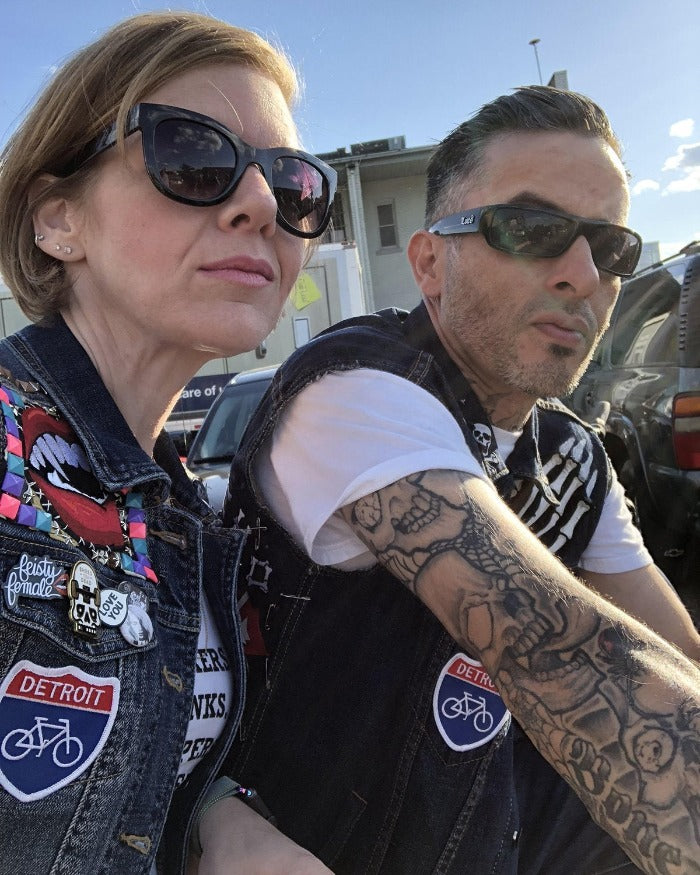 Ink Detroit Bike Highway Iron on Patch