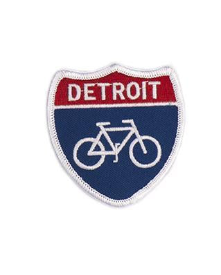 Ink Detroit Bike Highway Iron on Patch