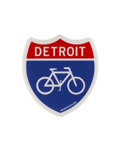 Ink Detroit Bike Highway Vinyl Die Cut Sticker - Ink Detroit
