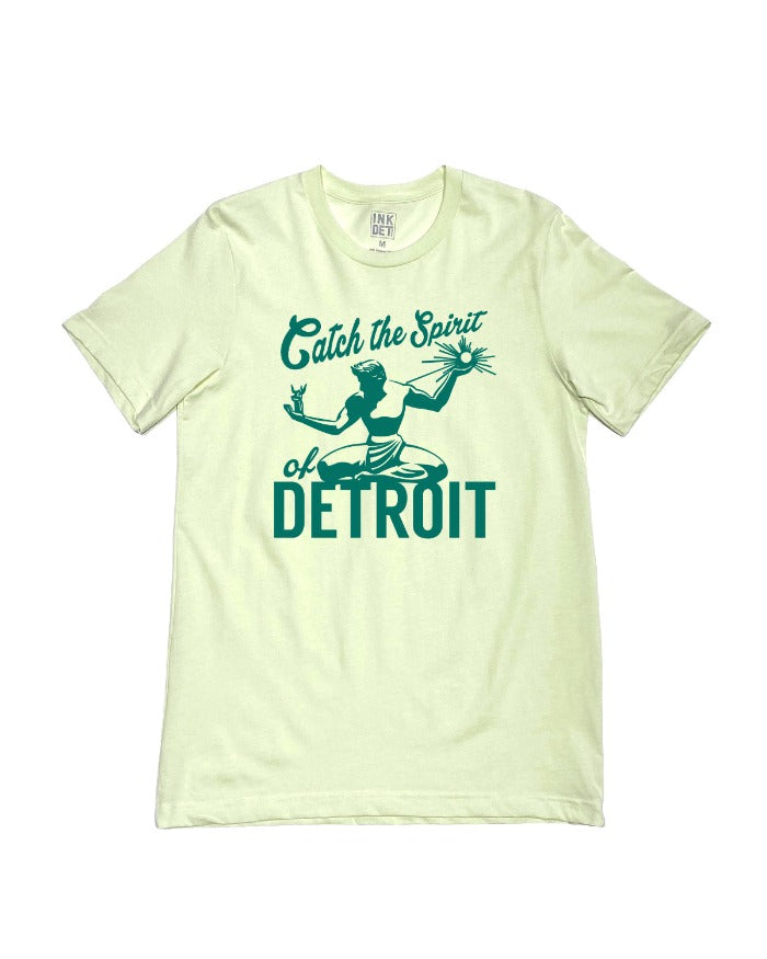 Ink Detroit - Catch The Spirit of Detroit  T-Shirt -Citron