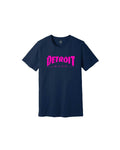 Ink Detroit City Youth T-Shirt - Navy & Pink - Ink Detroit