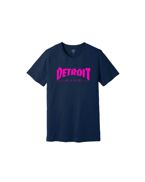 Ink Detroit City Youth T-Shirt - Navy