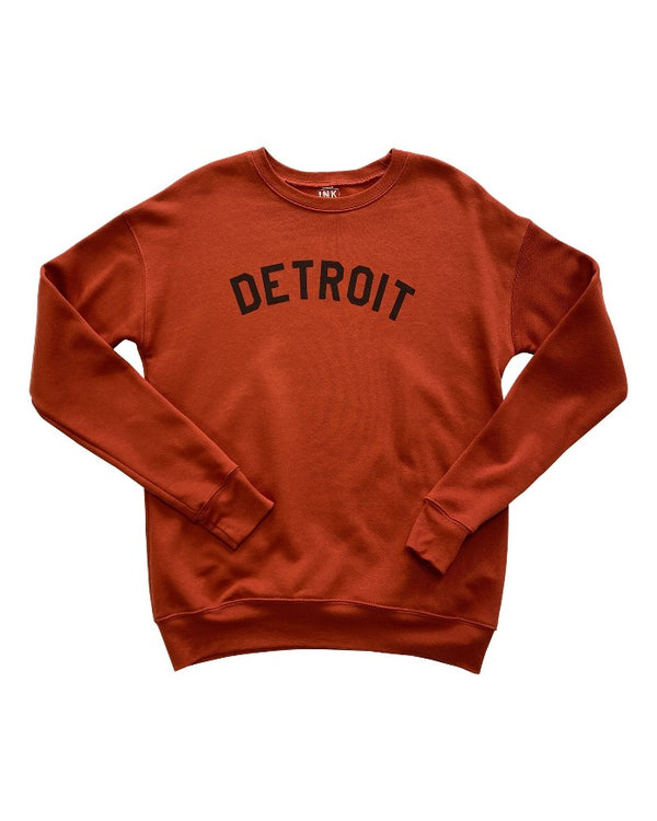 Ink Detroit Crewneck Sweatshirt - Brick