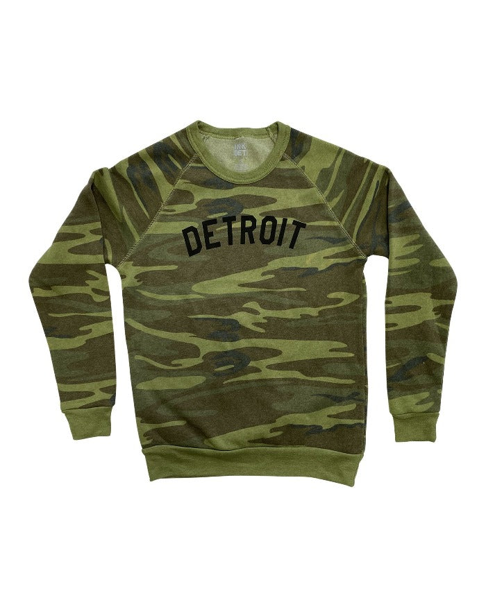 Ink Detroit Crewneck Sweatshirt - Camouflage