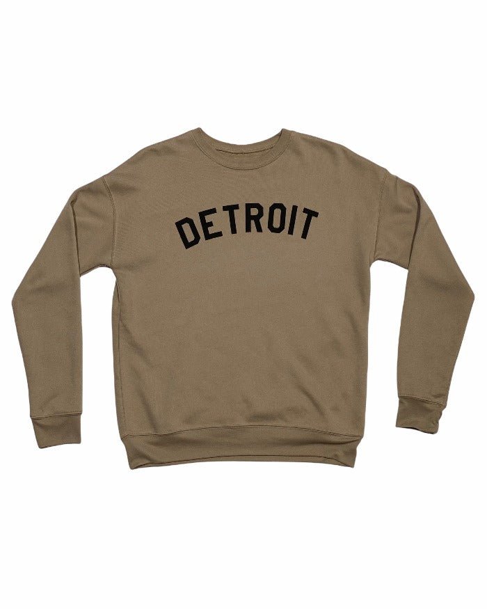Ink Detroit - Classic Crewneck Sweatshirt - Tan - Ink Detroit