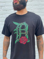 Ink Detroit - Old English D Rose - T-Shirt - Black - Ink Detroit