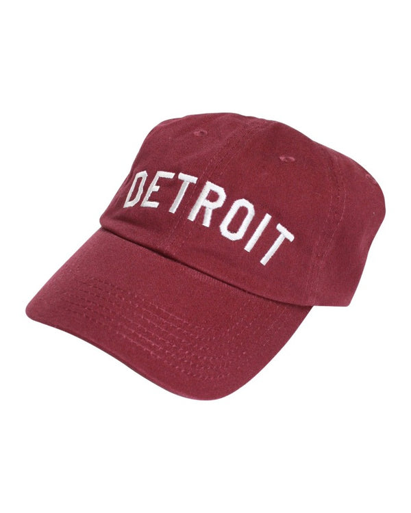 Ink Detroit Dad Cap - Maroon