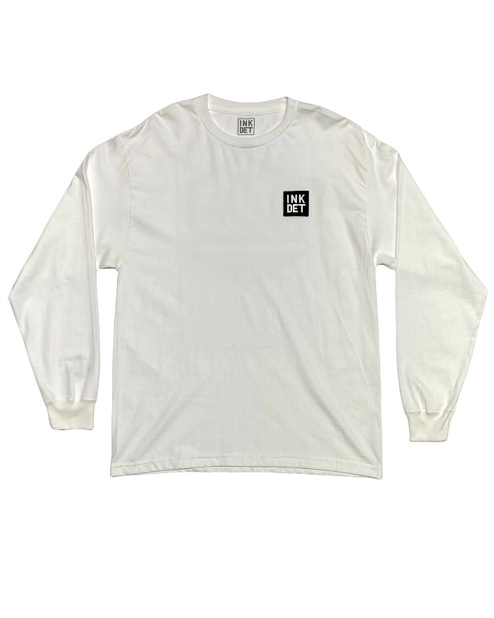 Ink Detroit Day-twah Long Sleeve T-Shirt - White
