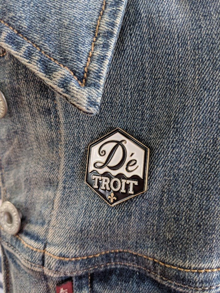 Ink Detroit Day-twah Enamel Pin - Ink Detroit