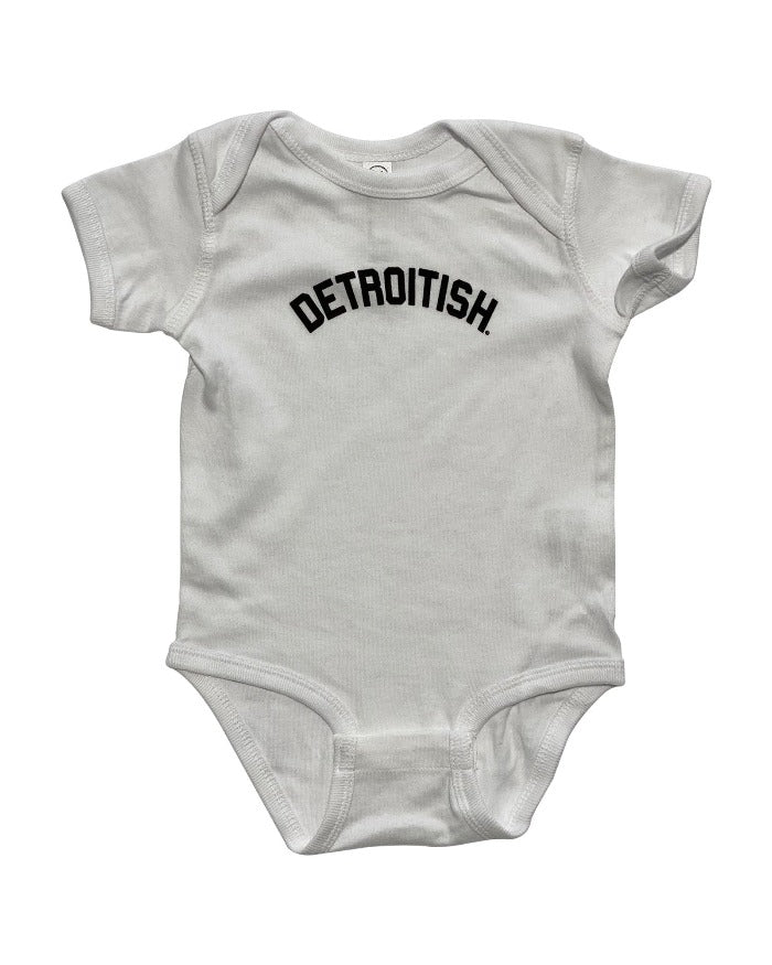 Ink Detroit Detroitish Baby Onesie - White