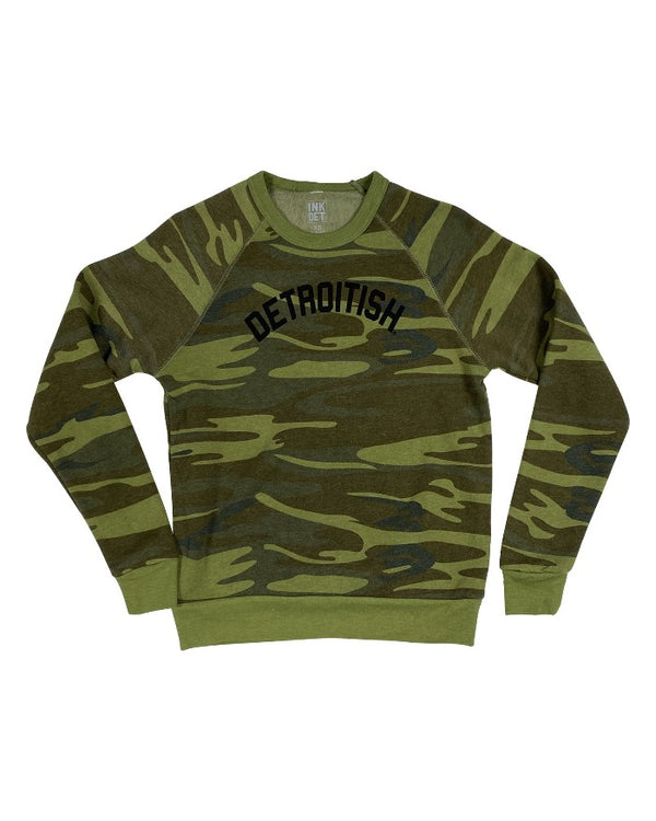 Ink Detroit Detroitish Crewneck Sweatshirt - Camouflage