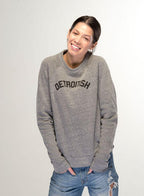 Ink Detroit Detroitish Raglan Crewneck Sweatshirt - Heather Grey - Ink Detroit