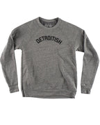 Ink Detroit Detroitish Raglan Crewneck Sweatshirt - Heather Grey - Ink Detroit