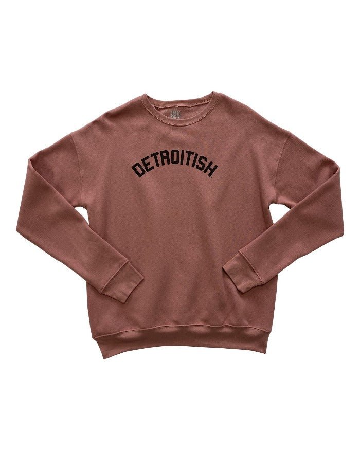 Ink Detroit Detroitish Crewneck Sweatshirt - Mauve - Ink Detroit