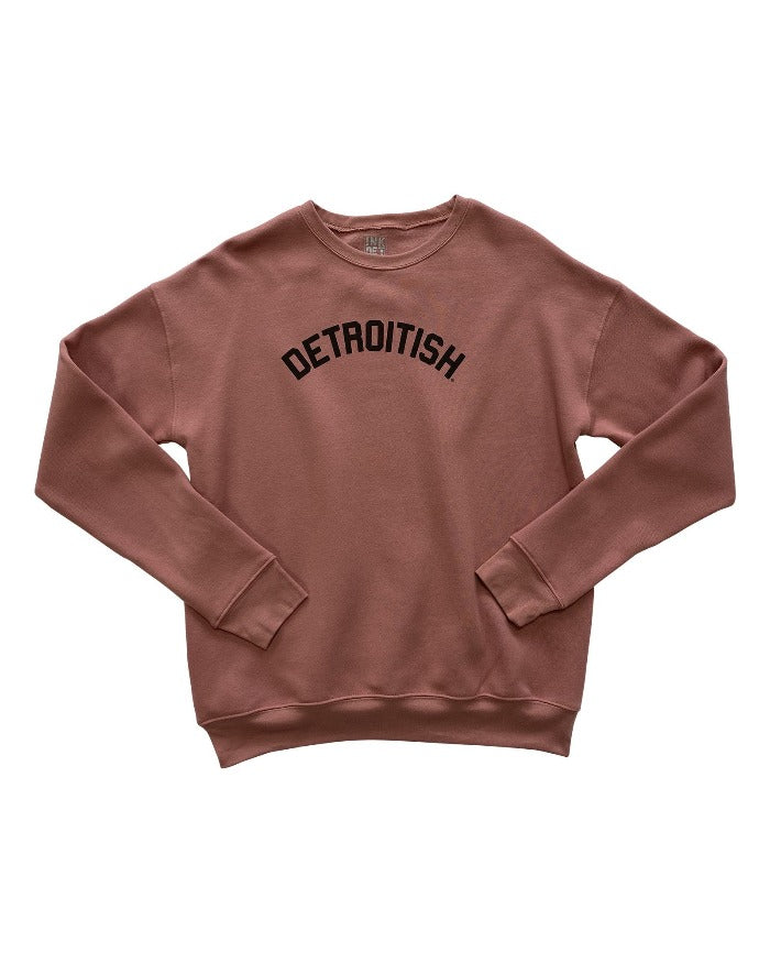 Ink Detroit Detroitish Crewneck Sweatshirt - Mauve