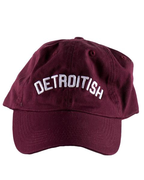 Ink Detroit Detroitish Dad Cap - Maroon