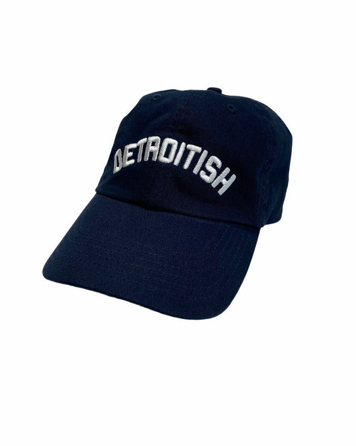 Ink Detroit Detroitish Dad Cap - Navy & White - Ink Detroit