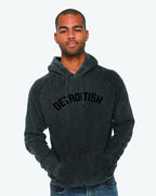 Ink Detroit Detroitish Mineral Wash Hoodie - Available in 2 Colors - Ink Detroit