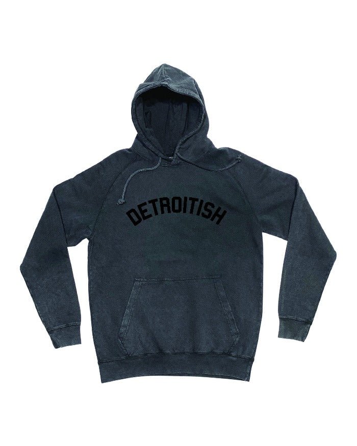 Ink Detroit Detroitish Mineral Wash Hoodie - Available in 2 Colors - Ink Detroit
