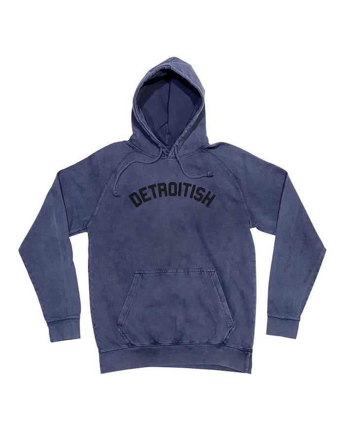Matching Denim mineral wash hoodie