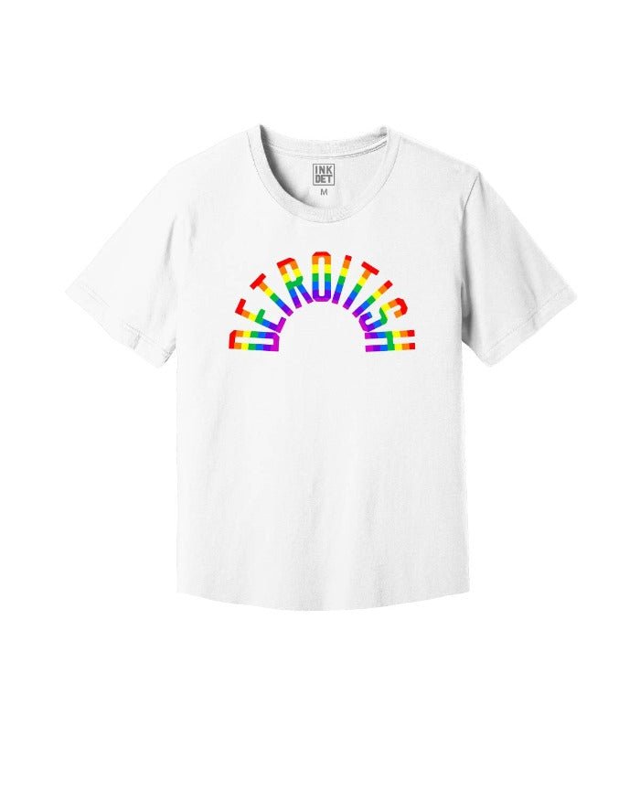 Ink Detroit - Detroitish Kinda Cropped T-Shirt - White - Ink Detroit