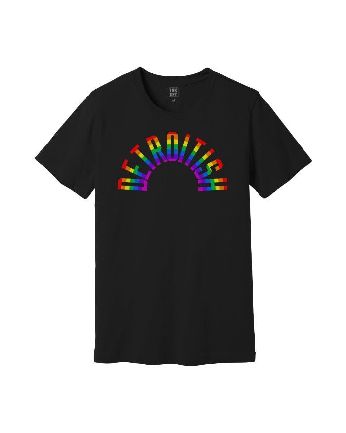 Ink Detroit Detroitish Rainbow T-Shirt - Black - Ink Detroit