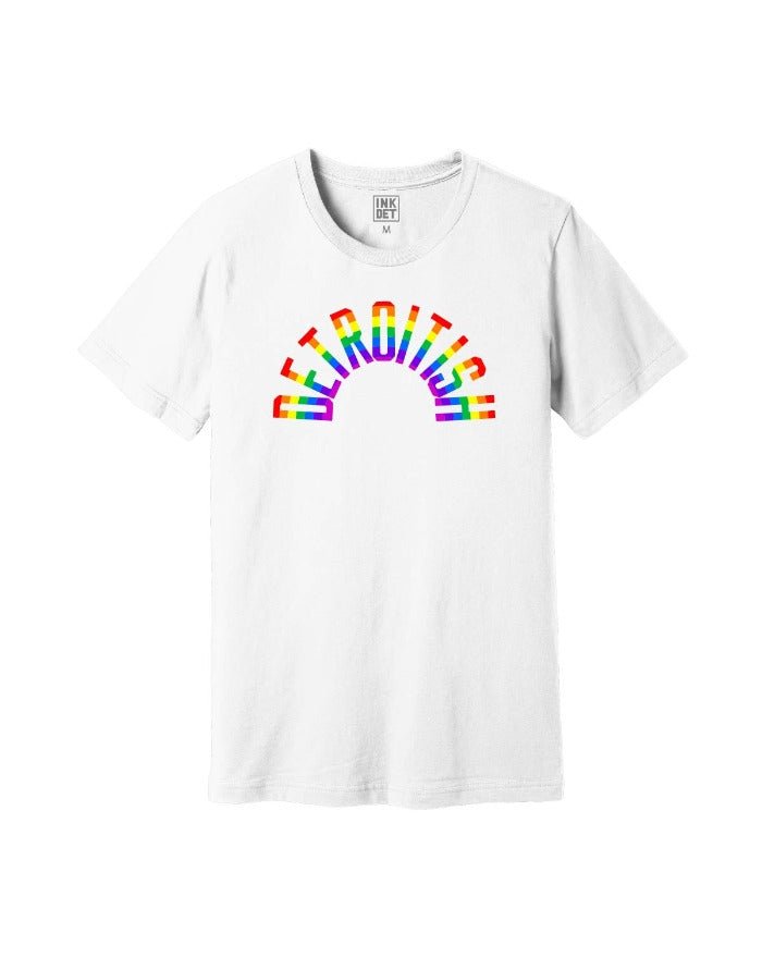 Ink Detroit Detroitish Rainbow T-Shirt - White - Ink Detroit
