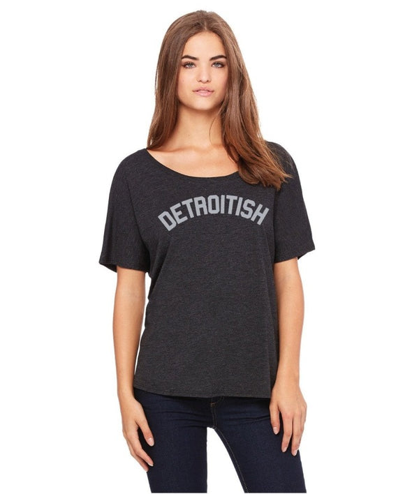 Ink Detroit Detroitish Slouchy T-Shirt - Charcoal Black