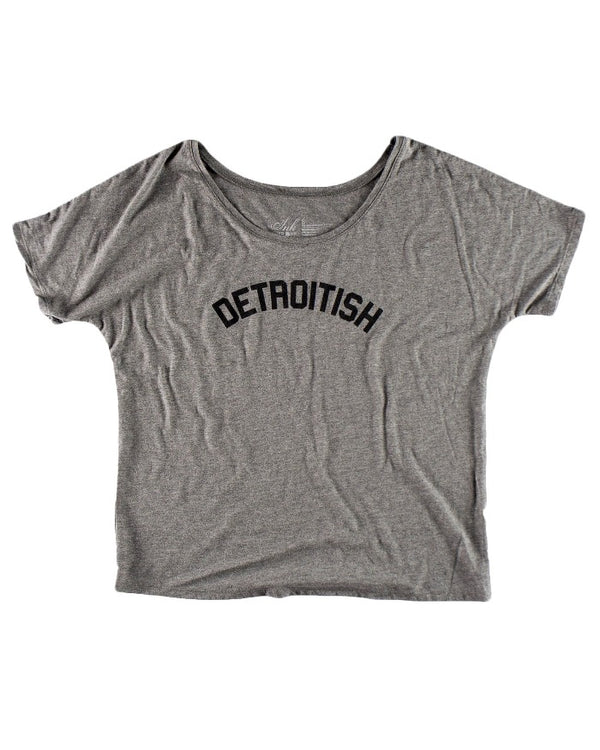 Ink Detroit Detroitish Slouchy T-Shirt - Heather Grey
