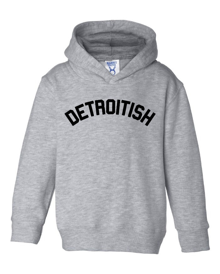 Ink Detroit Detroitish Toddler Hoodie - Heather Grey - Ink Detroit