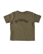 Ink Detroit Detroitish Toddler T-Shirt - Military Green - Ink Detroit