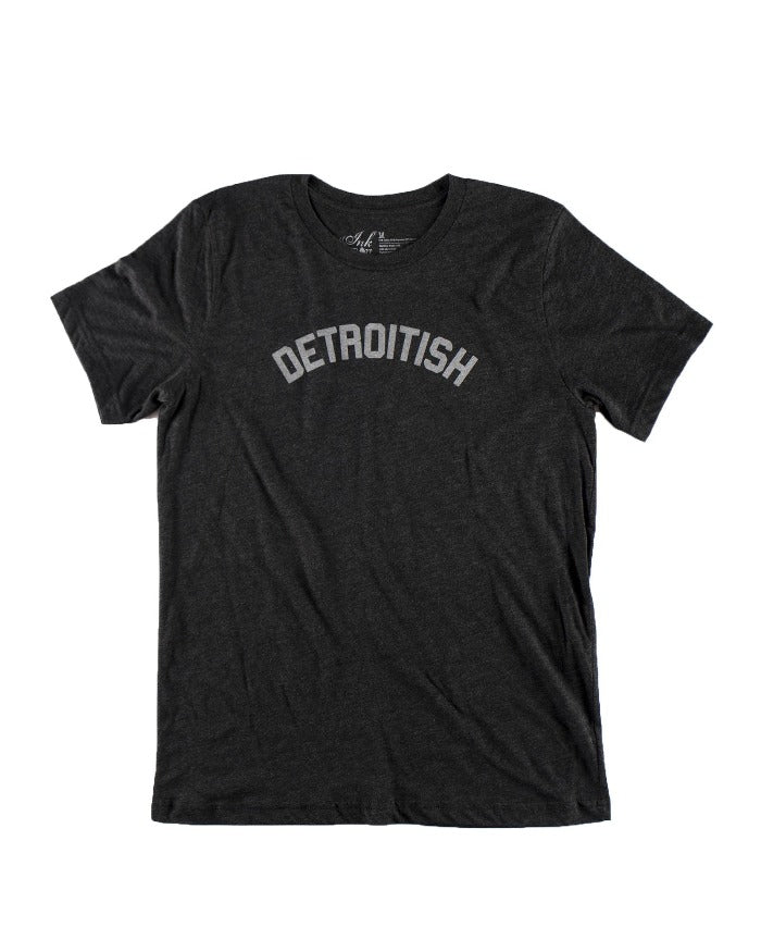 Ink Detroit Detroitish Tri Blend T-Shirt - Charcoal Black