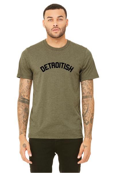 Ink Detroit Detroitish Tri Blend T-Shirt - Olive Green